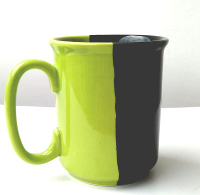

Letsrenovate Green Black Milk Ceramic Mug(350 ml)
