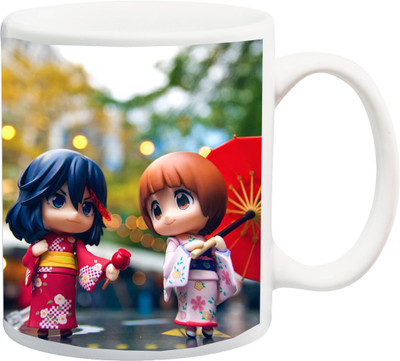 

Stylotrendz Cutest Couple Best gift for Husband/ Wife or Boyfriend / Girlfriend Ceramic Mug(325 ml), Multicolor