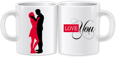 

Claptrap 6 Bone China Mug(350 ml, Pack of 2), Multicolor