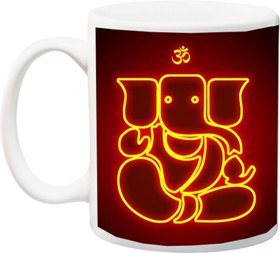 

Stylotrendz Lord ganesha for Diwali festival Ceramic Mug(325 ml), Multicolor