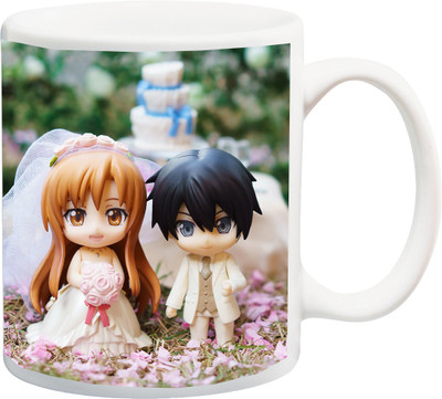 

Stylotrendz Perfect Wedding Couple Best Gift for Anniversary/Birthday/Valentine's Day Ceramic Mug(325 ml), Multicolor