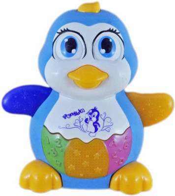 

TALKING GANESHA Cute & Funny Penguin/Duck with Songs & Flashing Lights & special feature of not falling from height (Multicolor)(Multicolor)