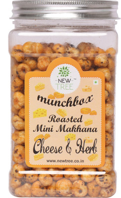 New Tree Roasted Mini Makhana Cheese & Herb Assorted Nuts(150 g, Plastic Bottle)