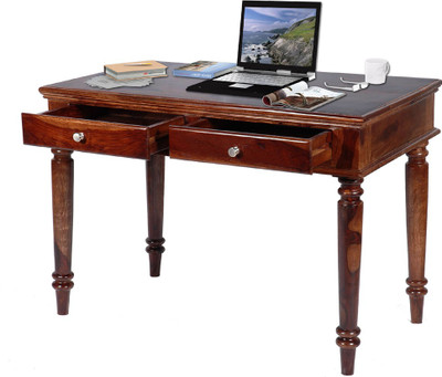 

Vintej Home Study Table Solid Wood Study Table(Free Standing, Finish Color - Walnut)