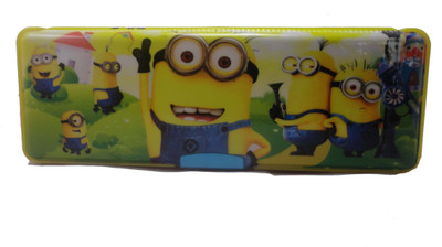 

Blue Diamond Cartoon Pencil Box Little Minion Art Plastic Pencil Box(Set of 1, Yellow)