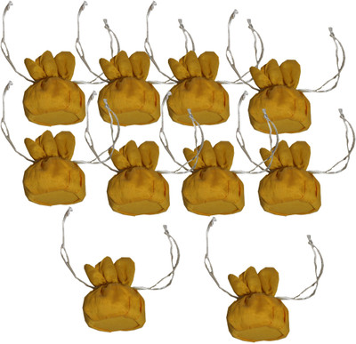 

ks craft yellow lotus potli Potli(Yellow)
