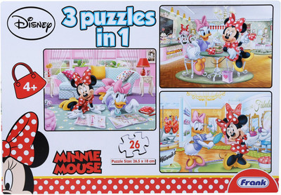

Frank Minnie Mouse 3 Puzzles In 1 Game 26 Pieces(26 Pieces)