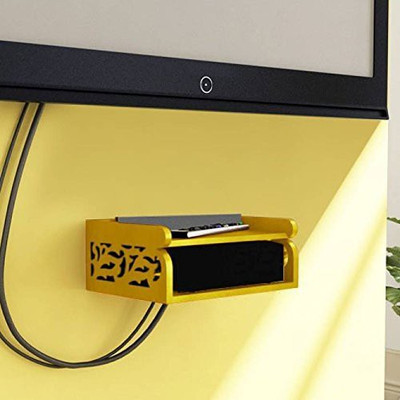 

Onlineshoppee Set Top Box Holder cum Remote Organizer Wooden Wall Shelf(Number of Shelves - 2, Yellow)