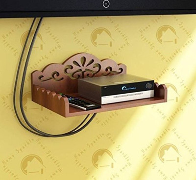 

Decorasia Brown Set Top Box MDF Wall Shelf(Number of Shelves - 1, Clear)