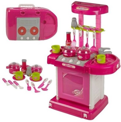 

ODDEVEN Kids Luxury Battery Operated Kitchen Super Set Toy With-Light-And-Sound...