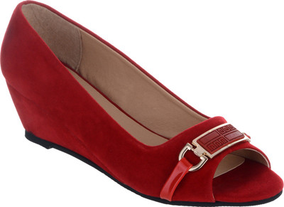 

sherrif shoes Women MAROON Wedges