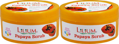 

LILIUM Papaya Scrub 200ml Pack of 2 Scrub(200 ml)