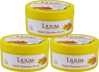 

LILIUM Haldi Chandan Scrub 100ml Pack of 3 Scrub(100 ml)