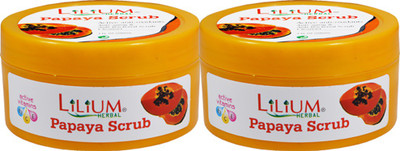 

LILIUM Papaya Scrub 100ml Pack of 2 Scrub(100 ml)