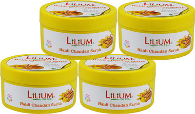 

LILIUM Haldi Chandan Scrub 100ml Pack of 4 Scrub(100 ml)