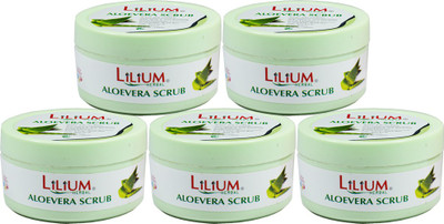 

LILIUM Aloe Vera Scrub 100ml Pack of 5 Scrub(100 ml)