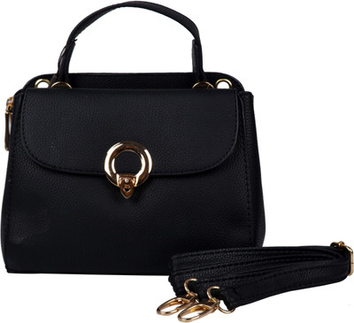 

Femiga Women Casual Black PU Sling Bag
