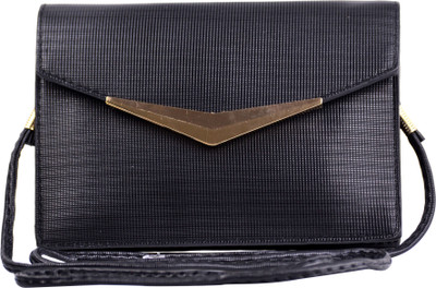 

Femiga Women Casual Black PU Sling Bag