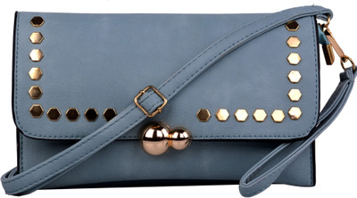 

Femiga Women Casual Grey PU Sling Bag