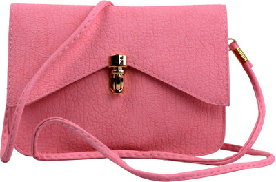 

Femiga Women Casual Pink PU Sling Bag