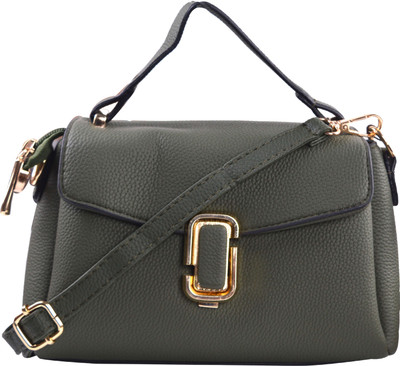 

Femiga Women Casual Green PU Sling Bag