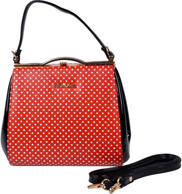 Femiga Women Casual Red PU Sling Bag