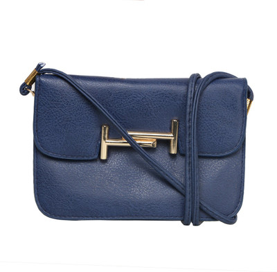 

Indian Fashion Women Casual Blue PU Sling Bag