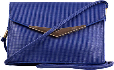 

Femiga Women Casual Blue PU Sling Bag