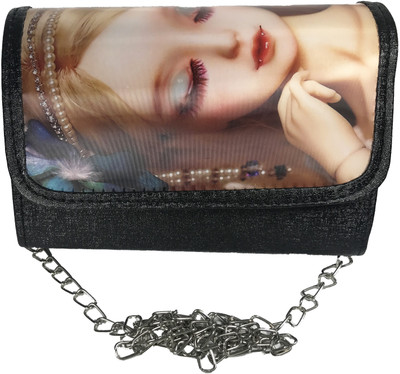 

Bizarre Vogue Women Evening/Party Black PU Sling Bag