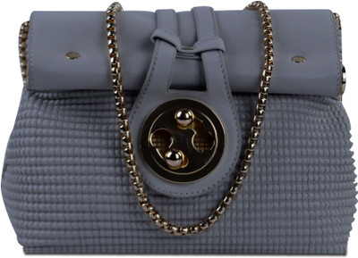 

Femiga Women Casual Grey PU Sling Bag