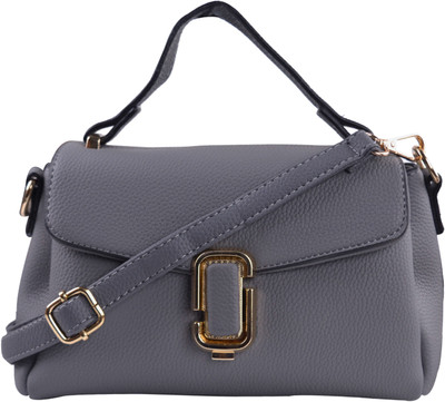 

Femiga Women Casual Grey PU Sling Bag