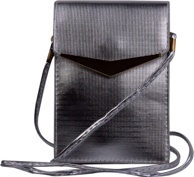 

Femiga Women Casual Grey PU Sling Bag