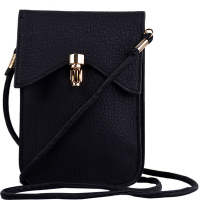 

Femiga Women Casual Black PU Sling Bag
