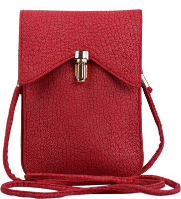 

Femiga Women Casual Red PU Sling Bag