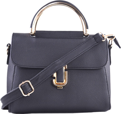 

Femiga Women Casual Black PU Sling Bag