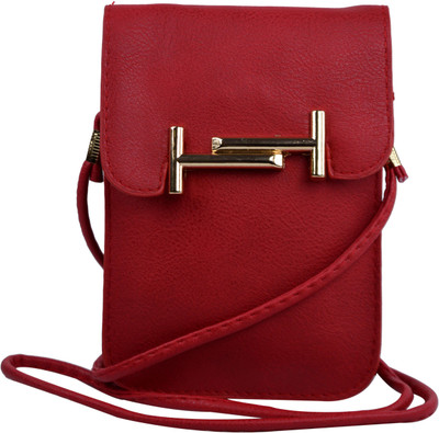 

Femiga Women Casual Red PU Sling Bag