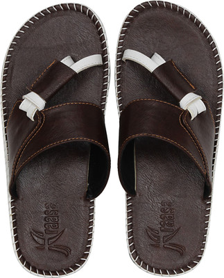 

Kraasa Flip Flops, Brown::white