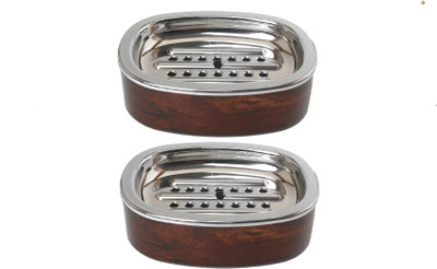

CSM Set of 2 Modish Soap Case(Brown)