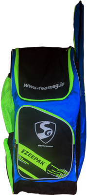 

SG Ezeepak New Royal Blue Black Lime Cricket kit Bag(Multicolor, Backpack, Black;blue;lime