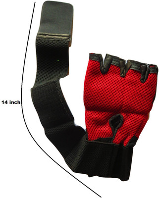

Sunrays Heavy Leather Gym & Fitness Gloves (, Red