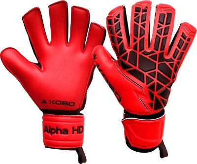 

Kobo Alpha HD Football Goal Keeper / Soccer Ball Hand Protector Goalkeeping Gloves (M, Red), Multicolor