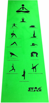 

Stag Yoga Mantra ASANA Green 8 mm Yoga Mat, Neon green