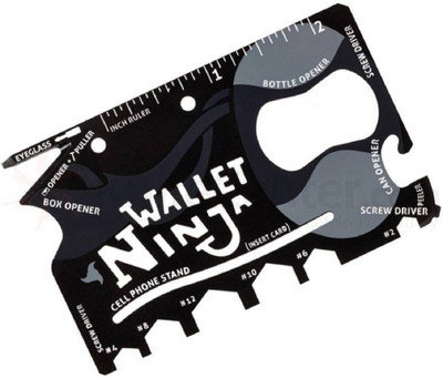 

Bruzone Ninja Wallet 18 in 1 F20 18 Swiss Army Card(Black)