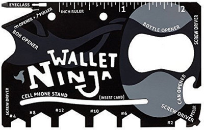 

Bruzone Ninja Wallet 18 in 1 F07 18 Swiss Army Card(Black)