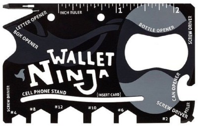 

Bruzone Ninja Wallet 18 in 1 F13 18 Swiss Army Card(Black)