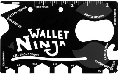 

Bruzone Ninja Wallet 18 in 1 F01 18 Swiss Army Card(Black)
