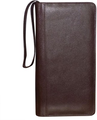 Style 98 Men Brown Genuine Leather Money Clip(8 Card Slots)