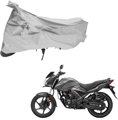 

Purpleheart Two Wheeler Cover for Honda(Unicorn, Silver)
