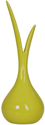 

DECOHOME SAGE CERAMIC GREEN VASE WITHOUT FLOWER Ceramic Vase(13 inch, Green)