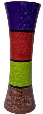 

Roopray Wooden Vase(12 inch, Multicolor)